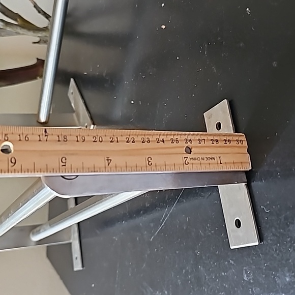 Set of 2 Ikea Stainless Steel Double Towel Bars - Picture 2 of 3